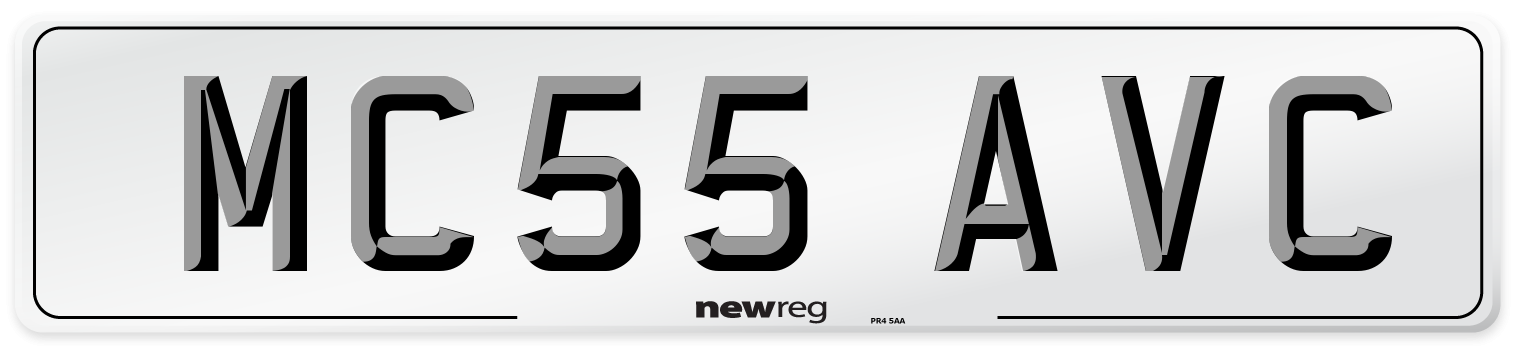 MC55 AVC Number Plate from New Reg